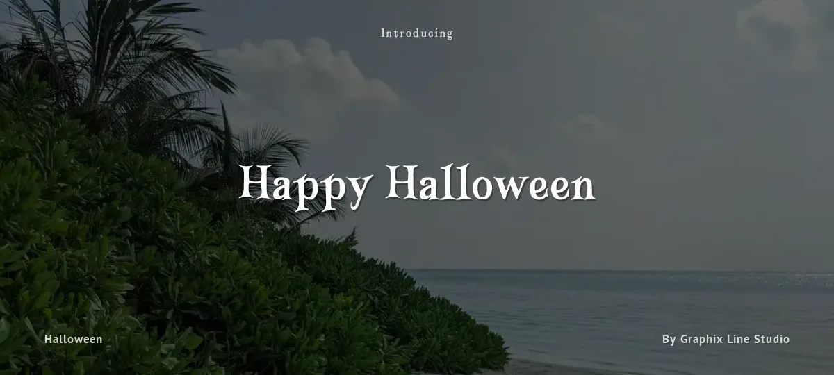 Happy Halloween font preview