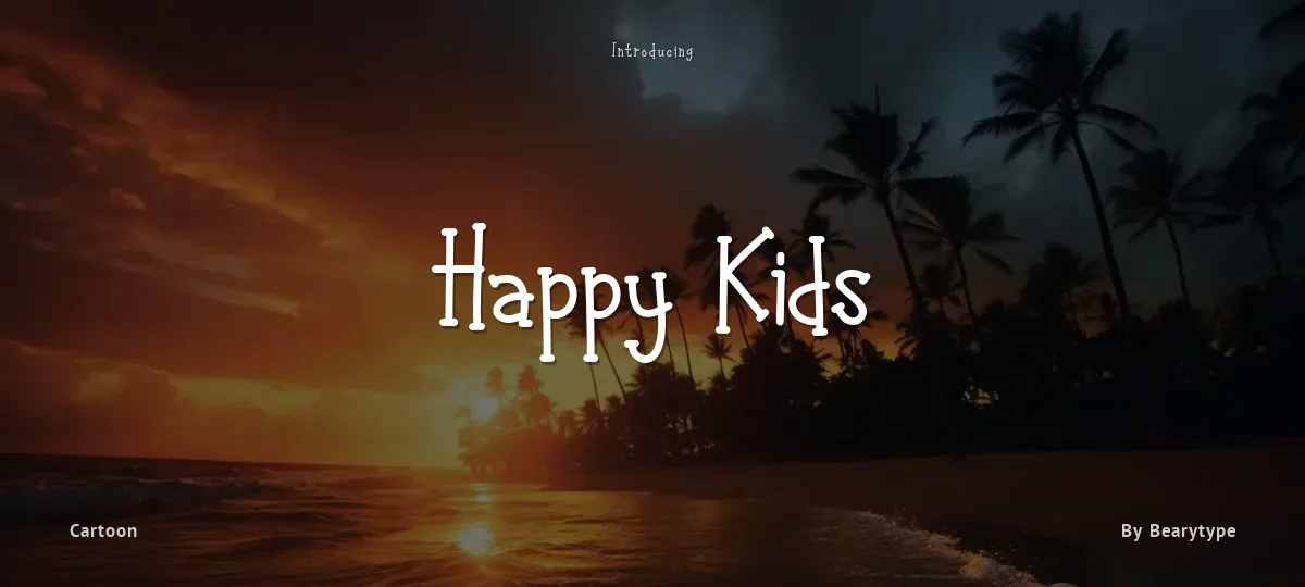 Happy Kids font preview