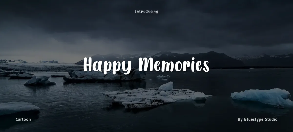 Happy Memories font preview