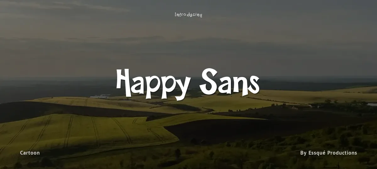 Happy Sans font preview
