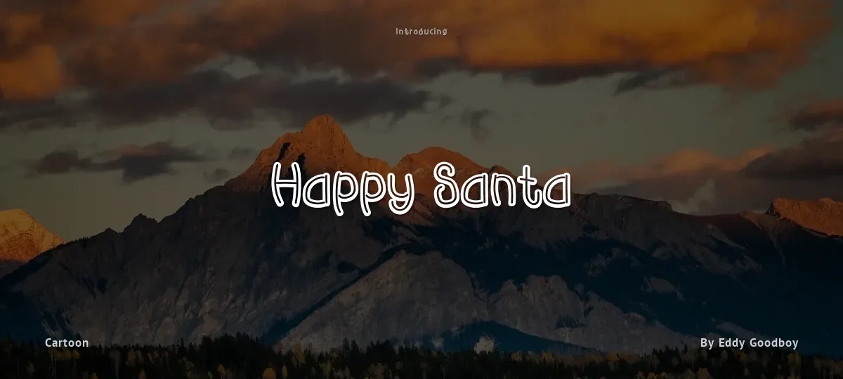 Happy Santa font preview