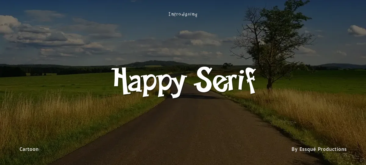 Happy Serif font preview