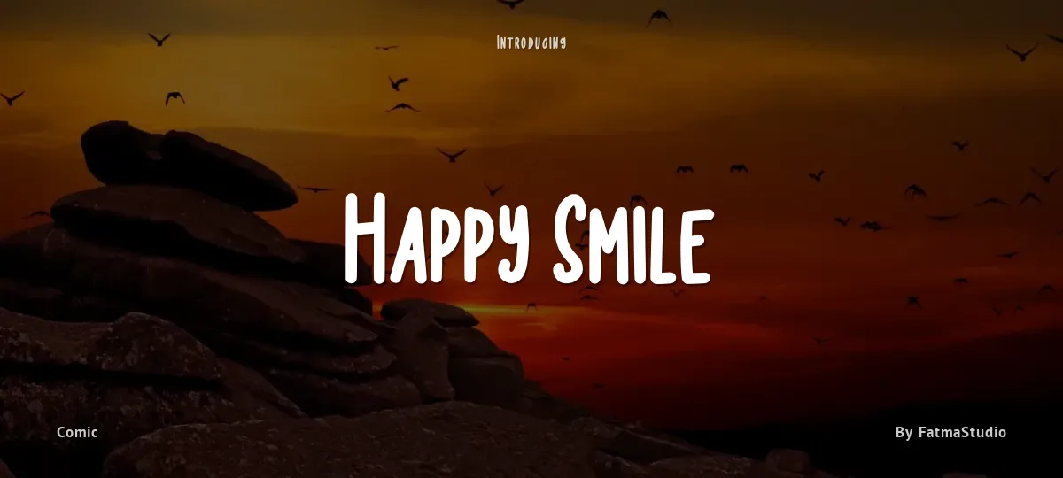 Happy Smile font preview