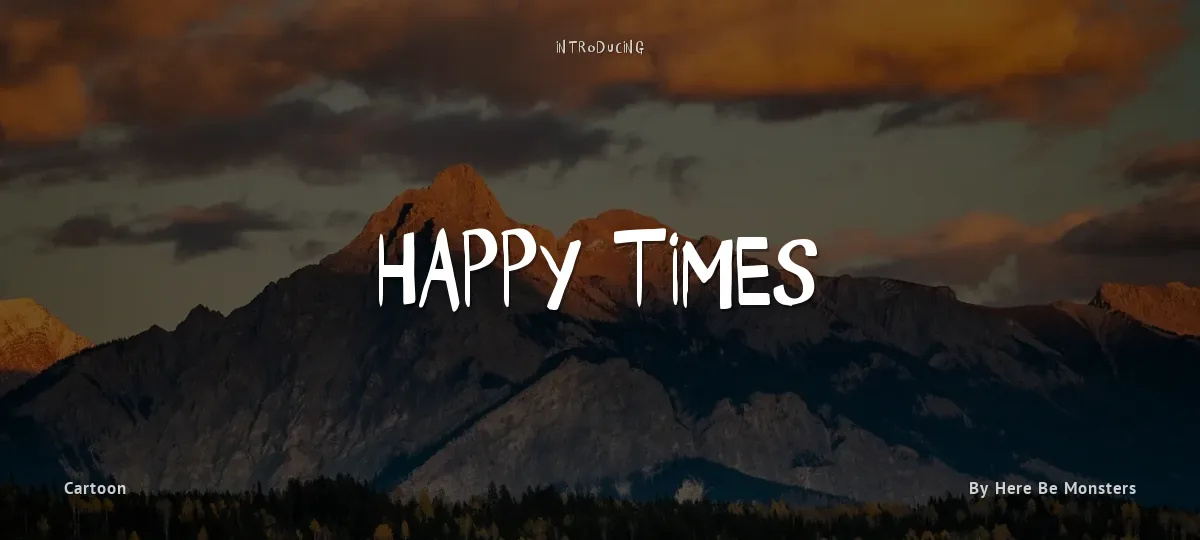 Happy Times font preview