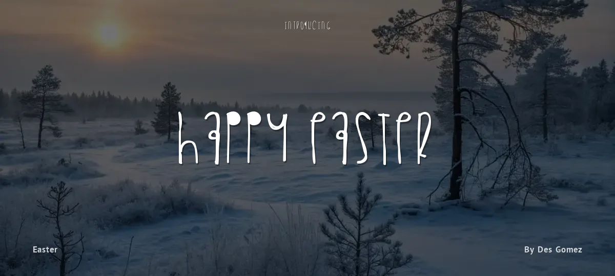 Happy Easter font preview