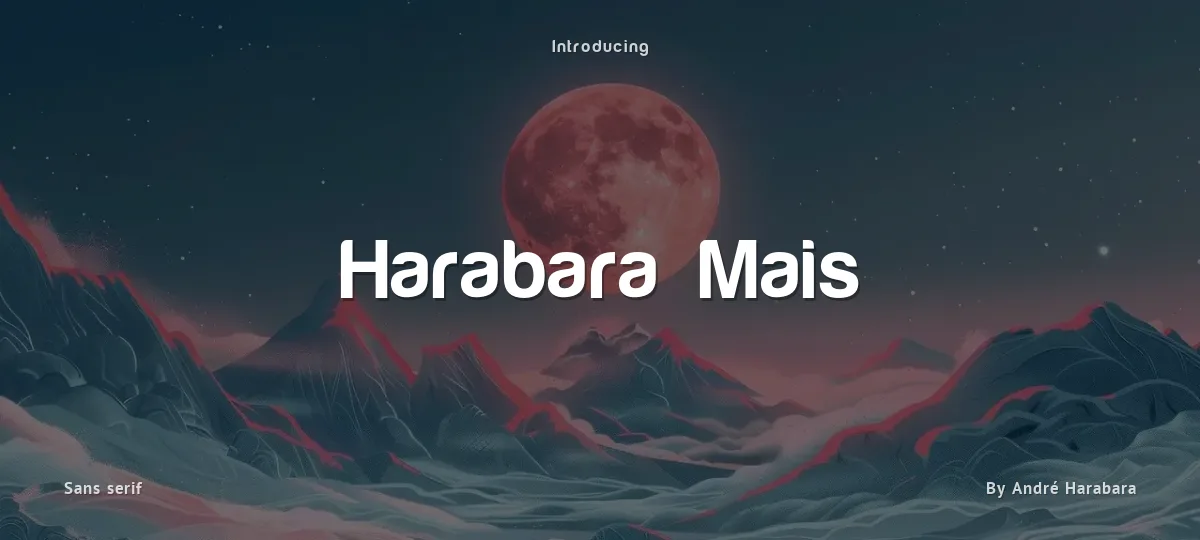 Harabara Mais font preview