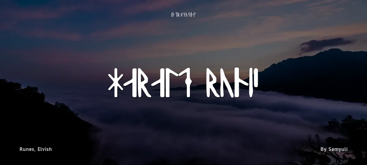 Harald Runic font preview