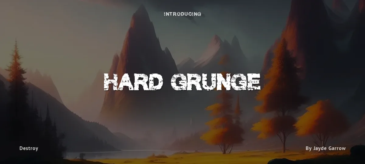 Hard Grunge font preview