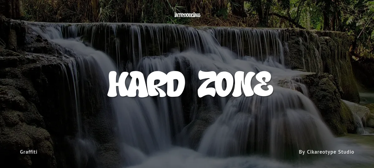 Hard Zone font preview