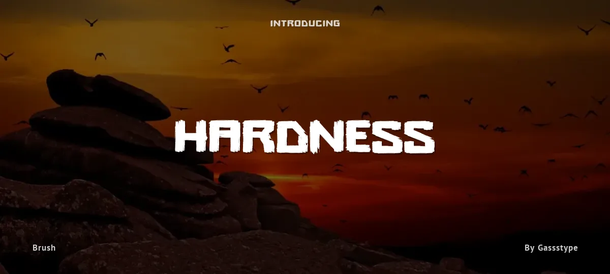 Hardness font preview