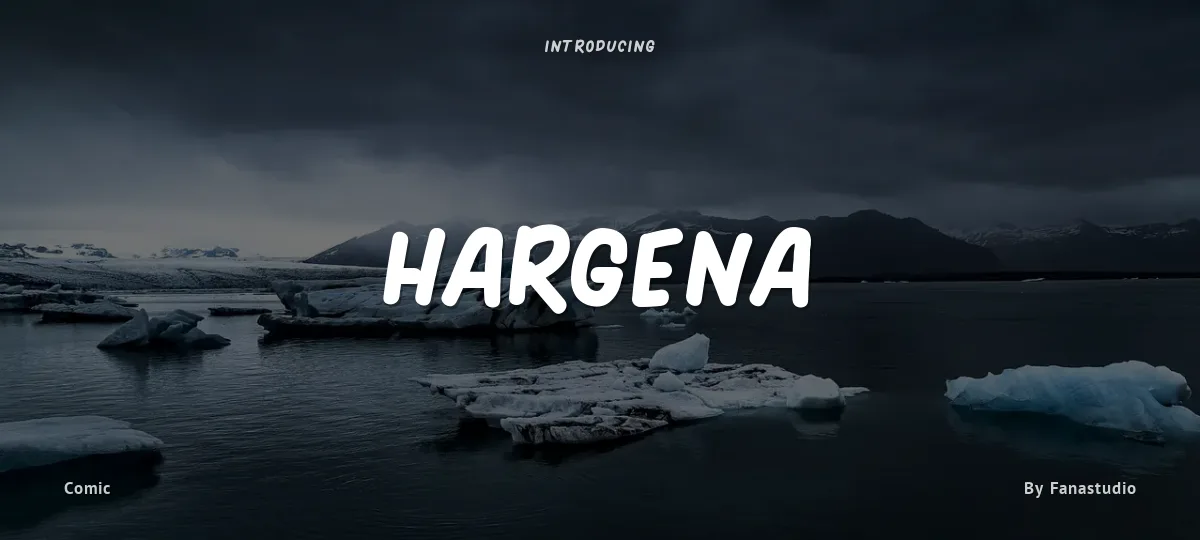 Hargena font preview