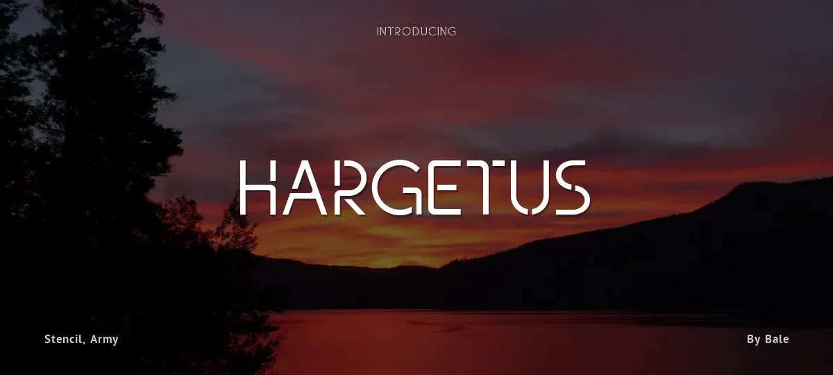 Hargetus font preview