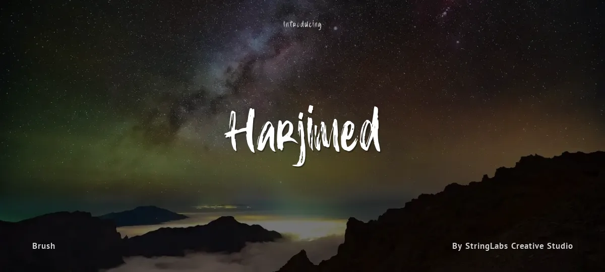 Harjimed font preview