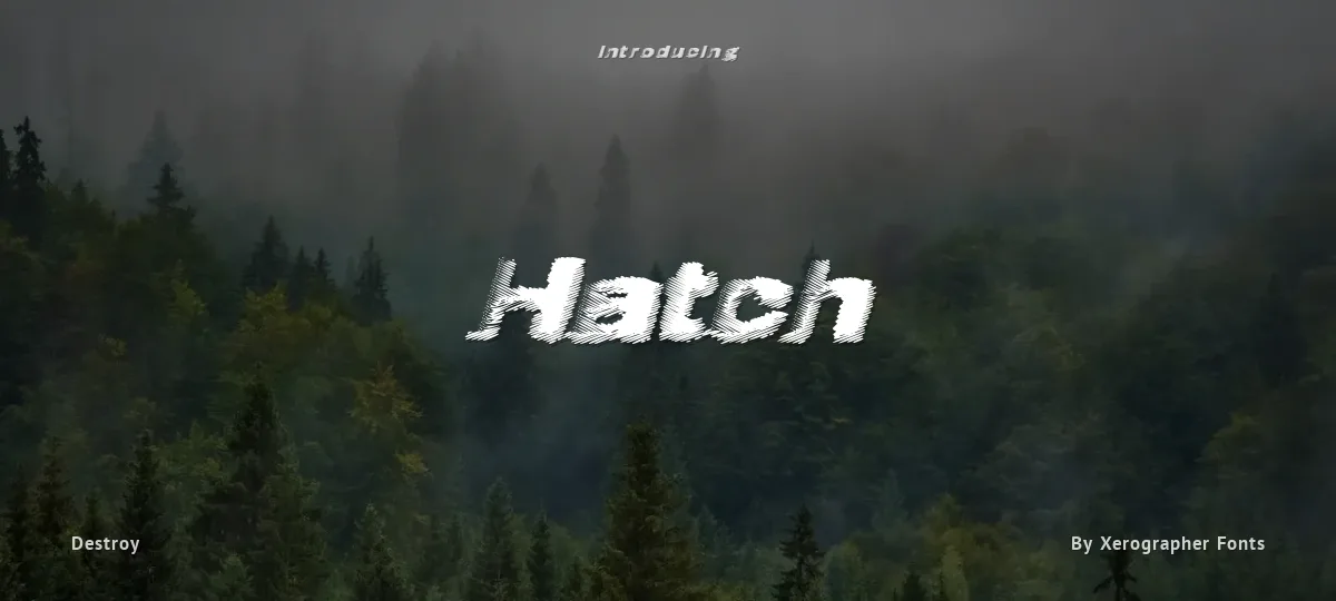 Hatch font preview