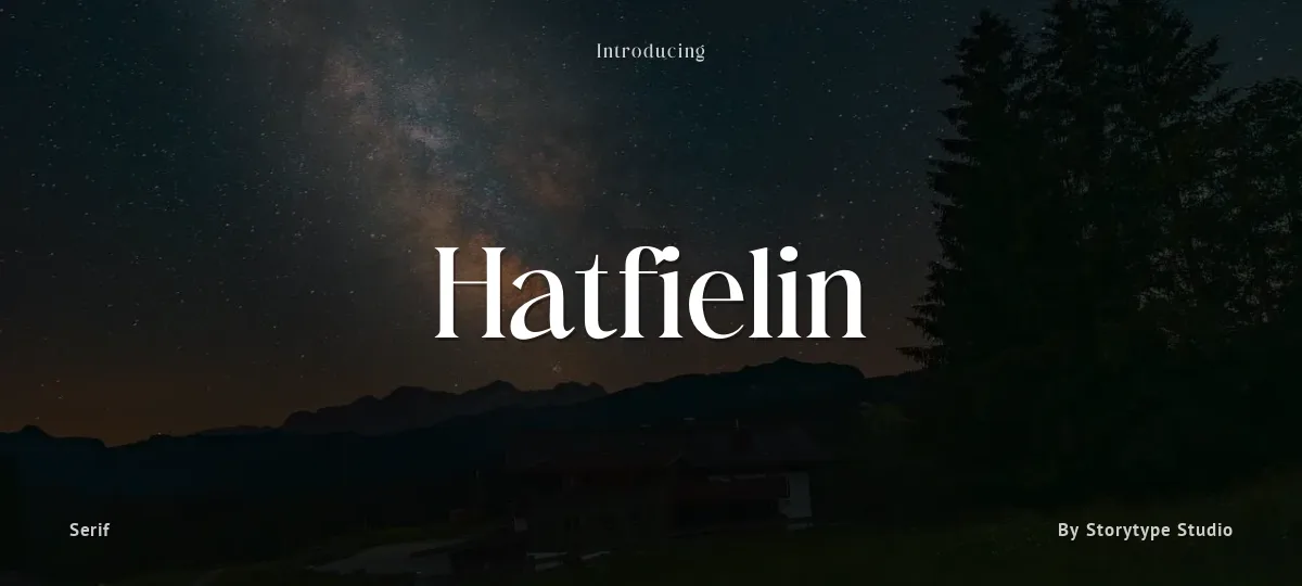 Hatfielin font preview
