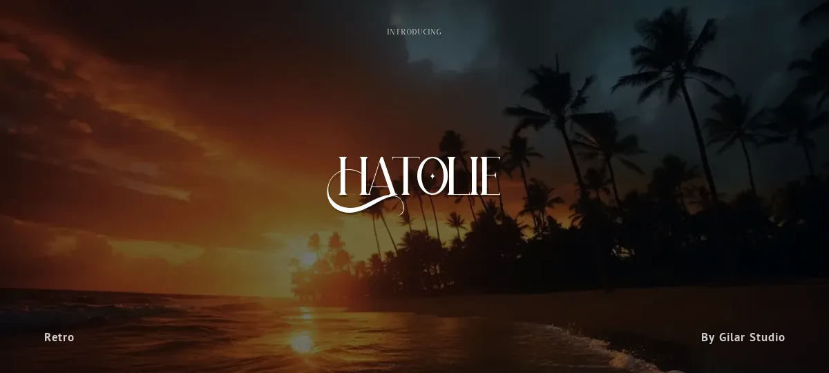 Hatolie font preview