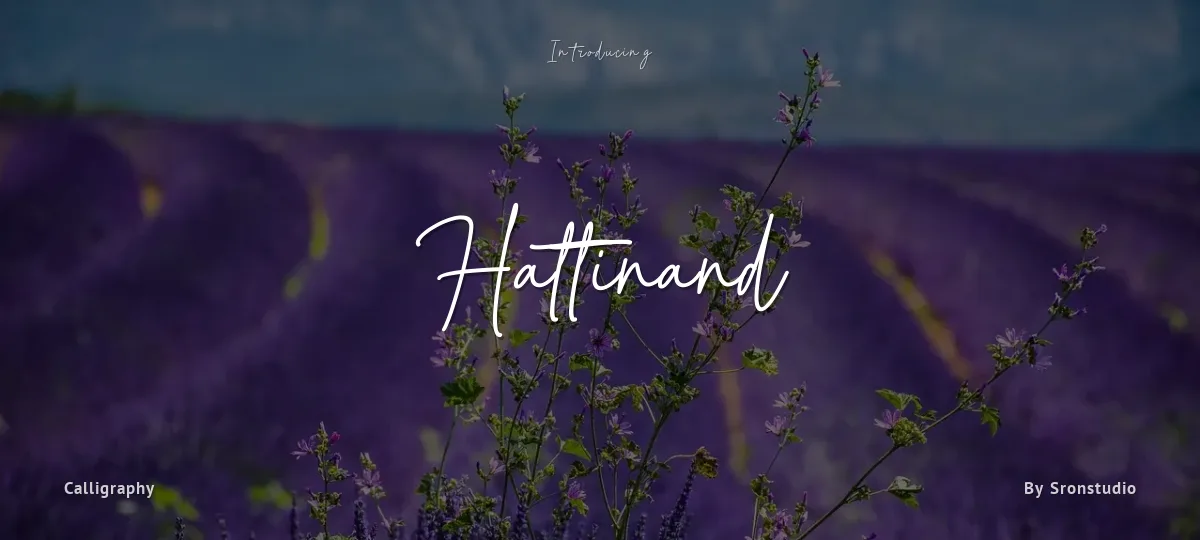 Hattinand font preview