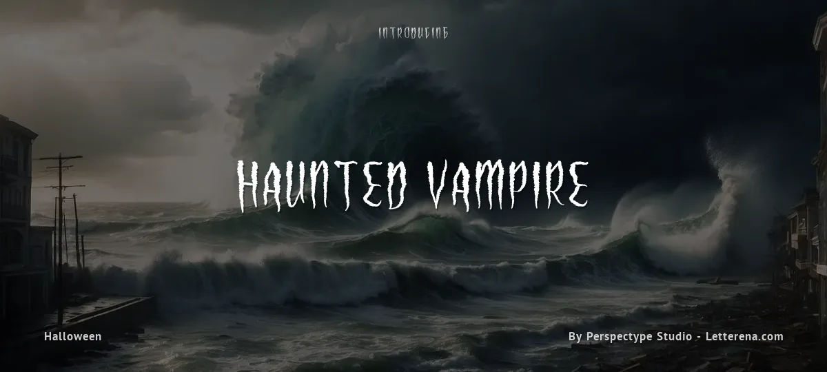 Haunted Vampire font preview