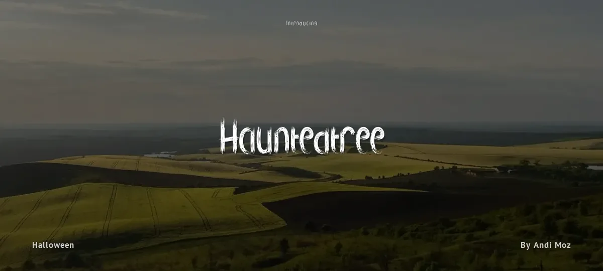 Hauntedtree font preview