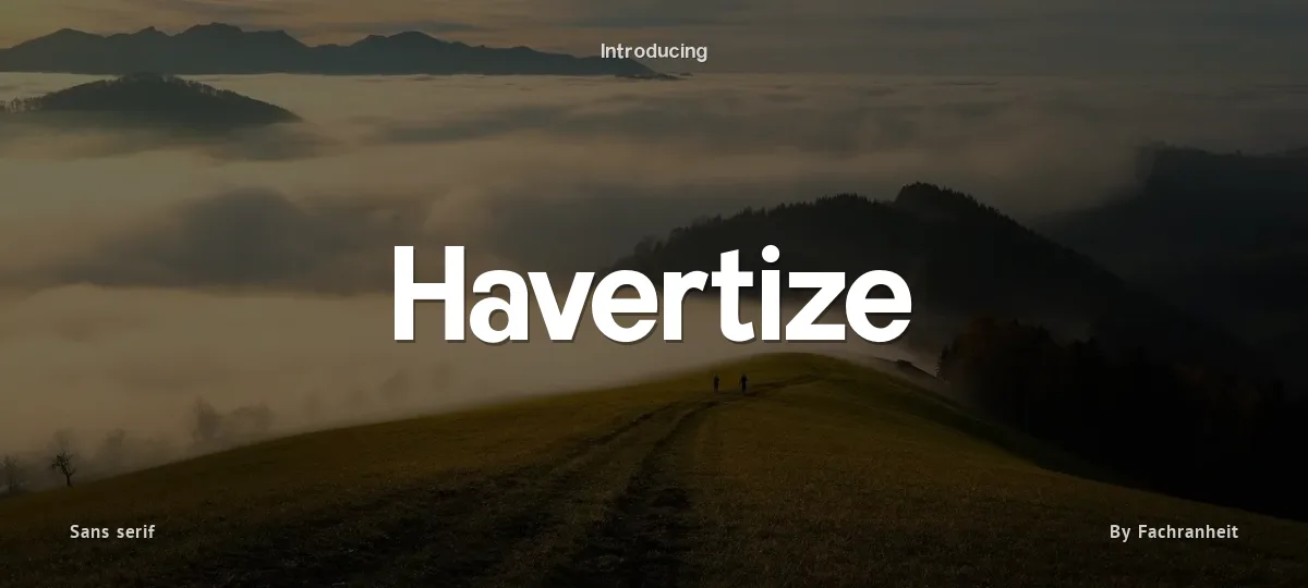 Havertize font preview