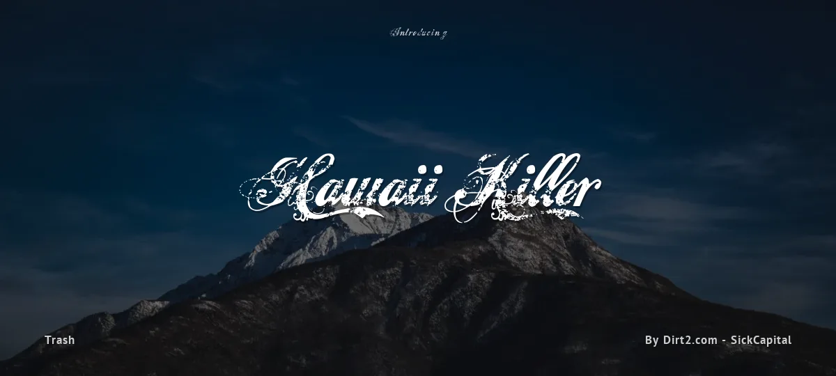 Hawaii Killer font preview