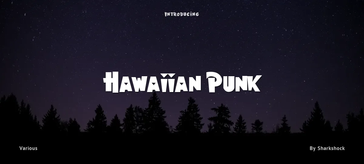 Hawaiian Punk font preview