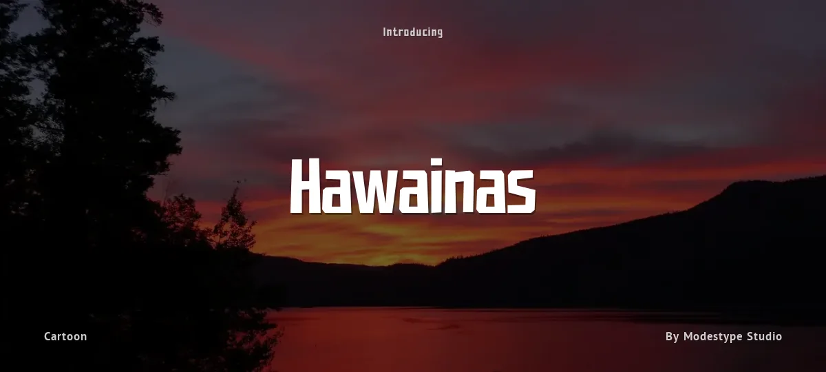 Hawainas font preview