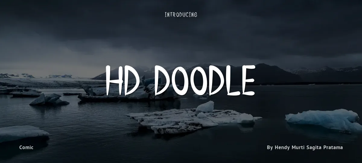 HD Doodle font preview