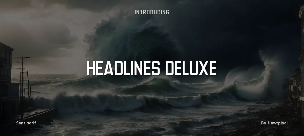 Headlines Deluxe font preview