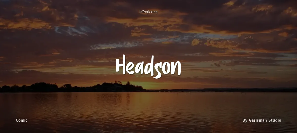 Headson font preview
