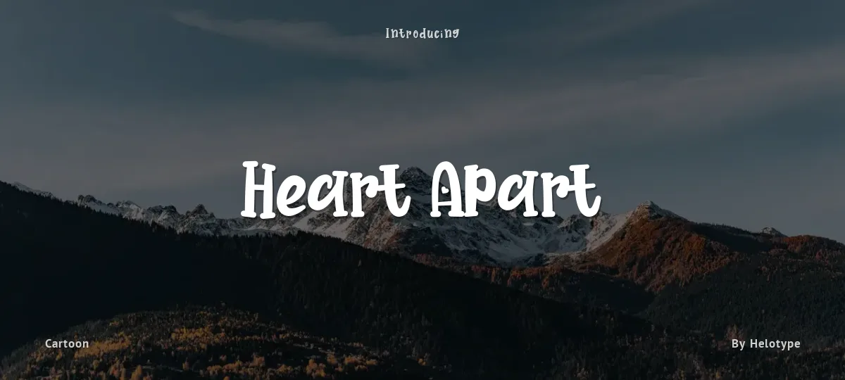 Heart Apart font preview