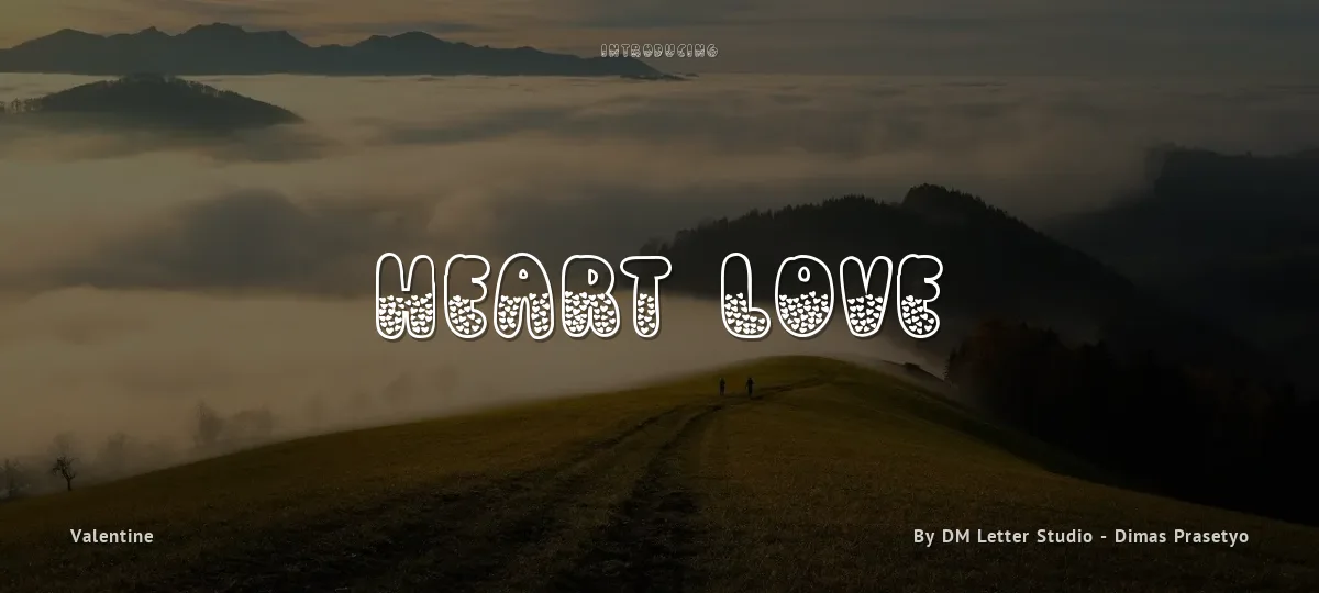 Heart Love font preview