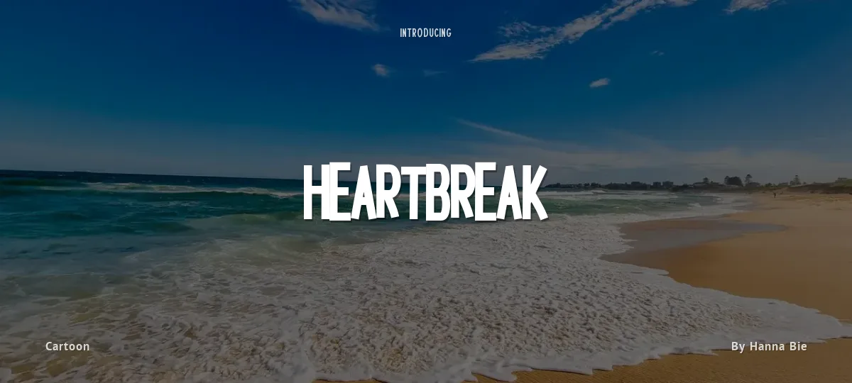 Heartbreak font preview