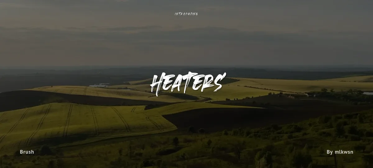 Heaters font preview