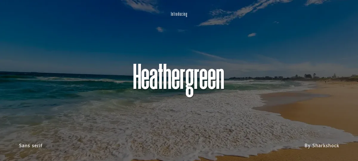 Heathergreen font preview