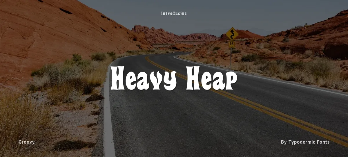 Heavy Heap font preview