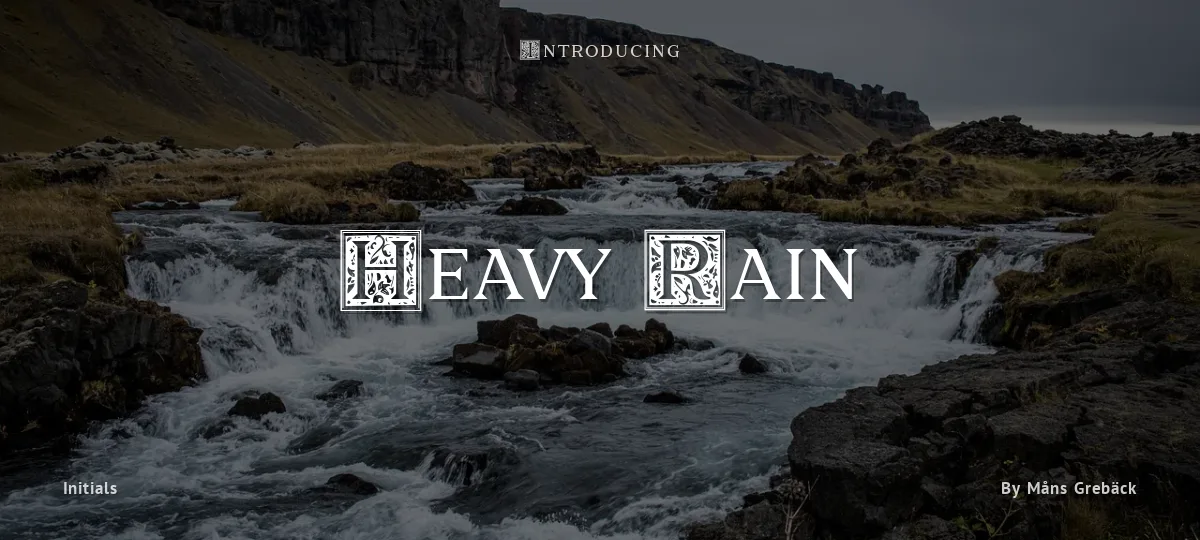 Heavy Rain font preview