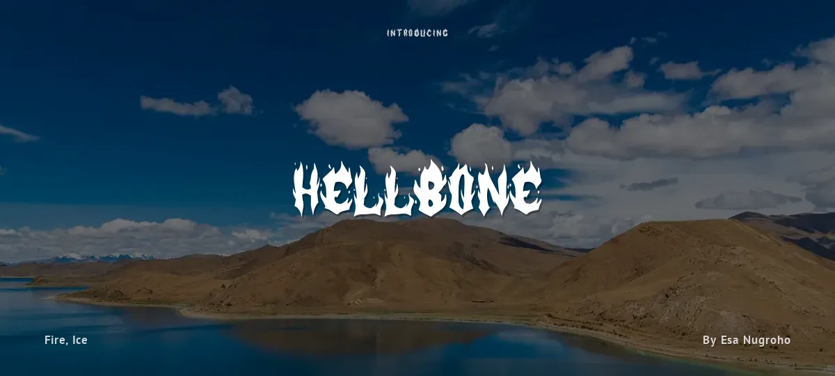 Hellbone font preview