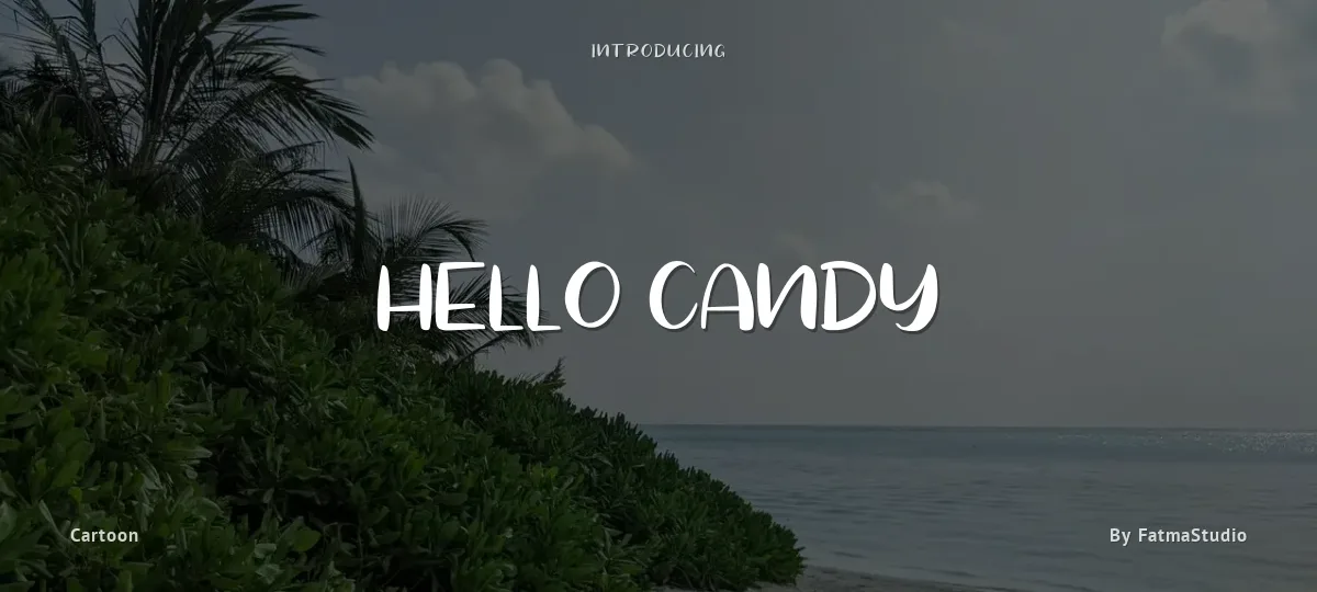 Hello Candy font preview