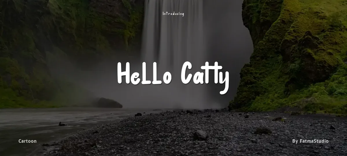 Hello Catty font preview