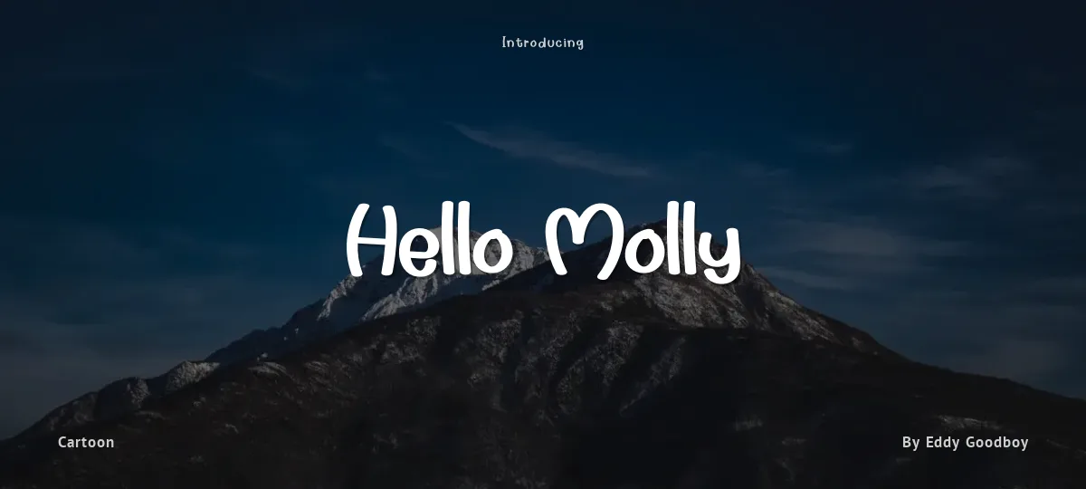 Hello Molly font preview