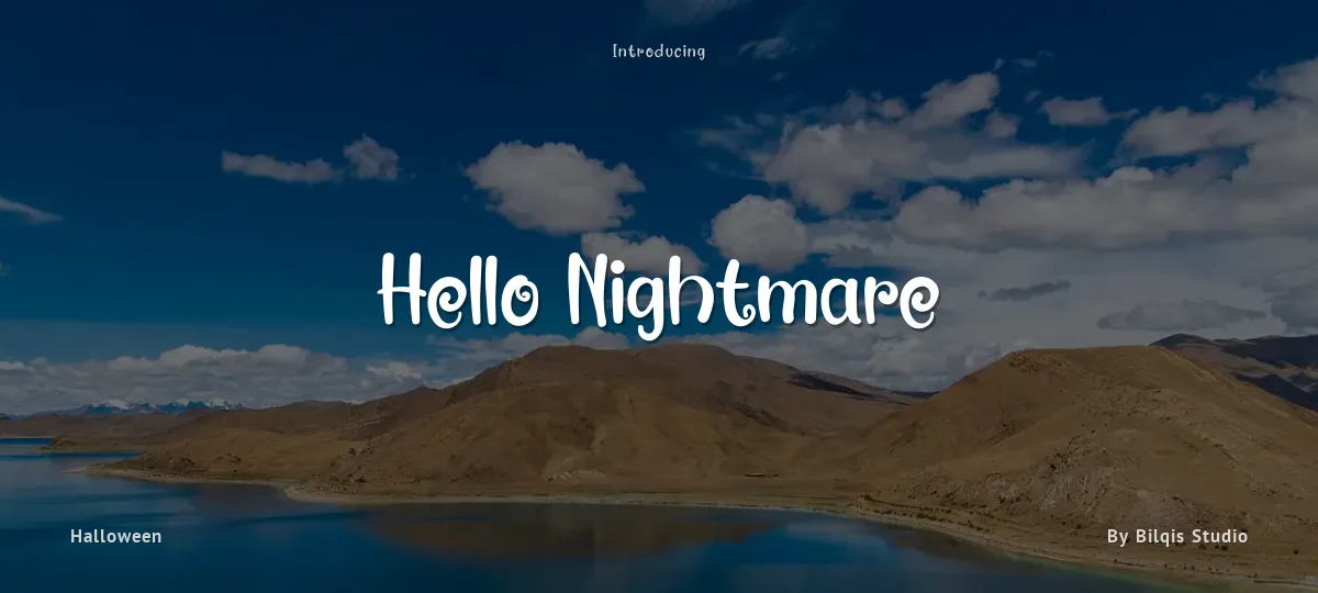 Hello Nightmare font preview