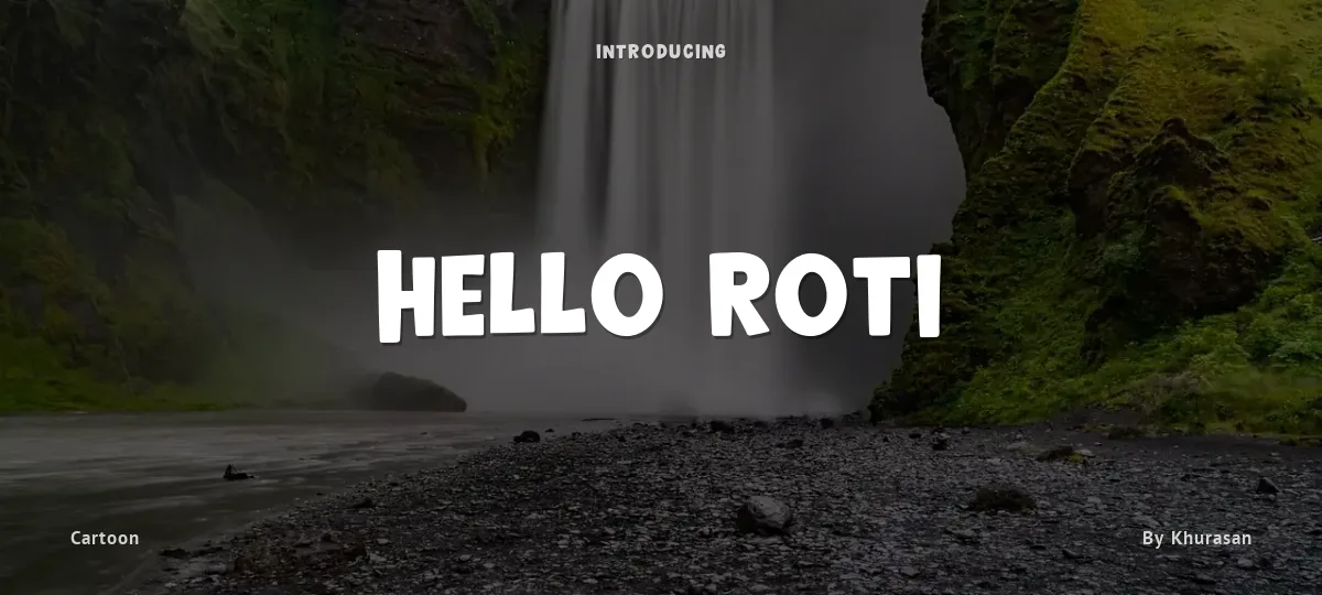 Hello Roti font preview