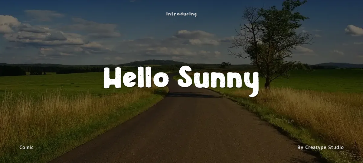 Hello Sunny font preview