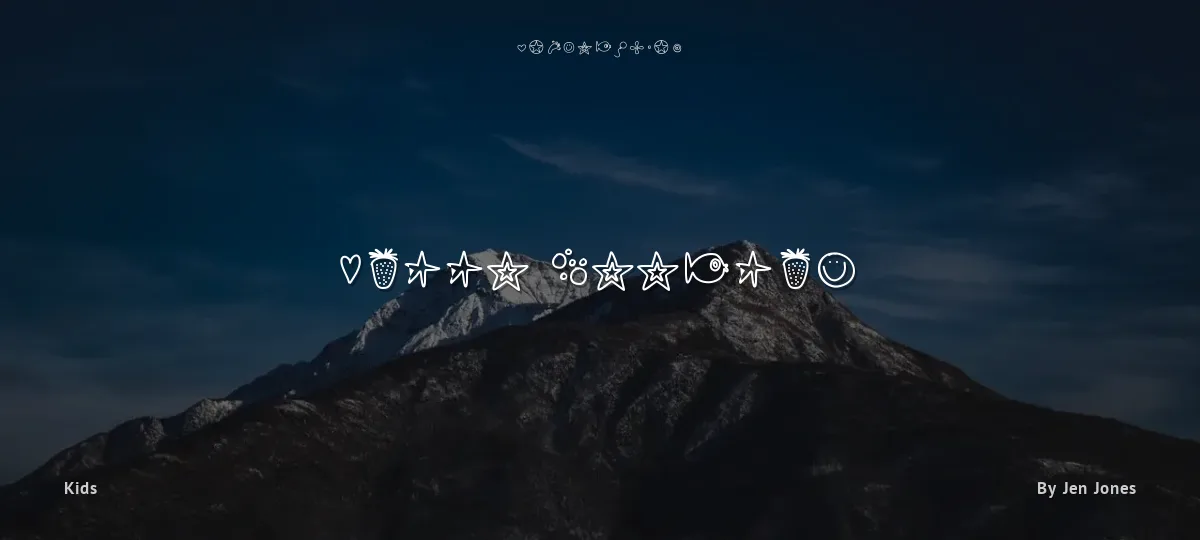 Hello Doodles font preview