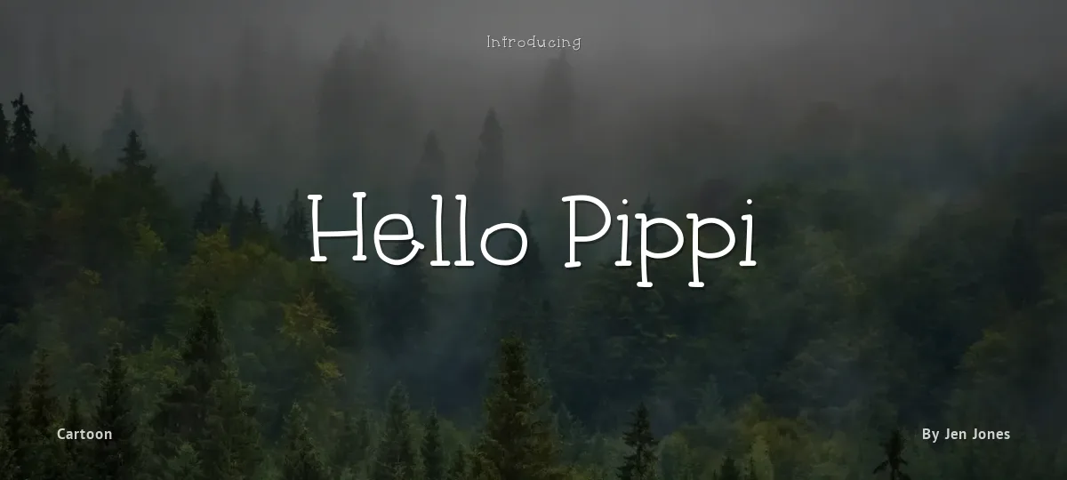 Hello Pippi font preview