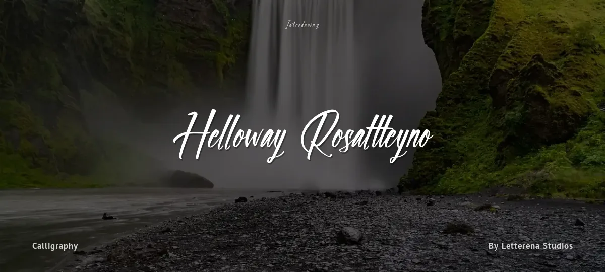 Helloway Rosaltteyno font preview