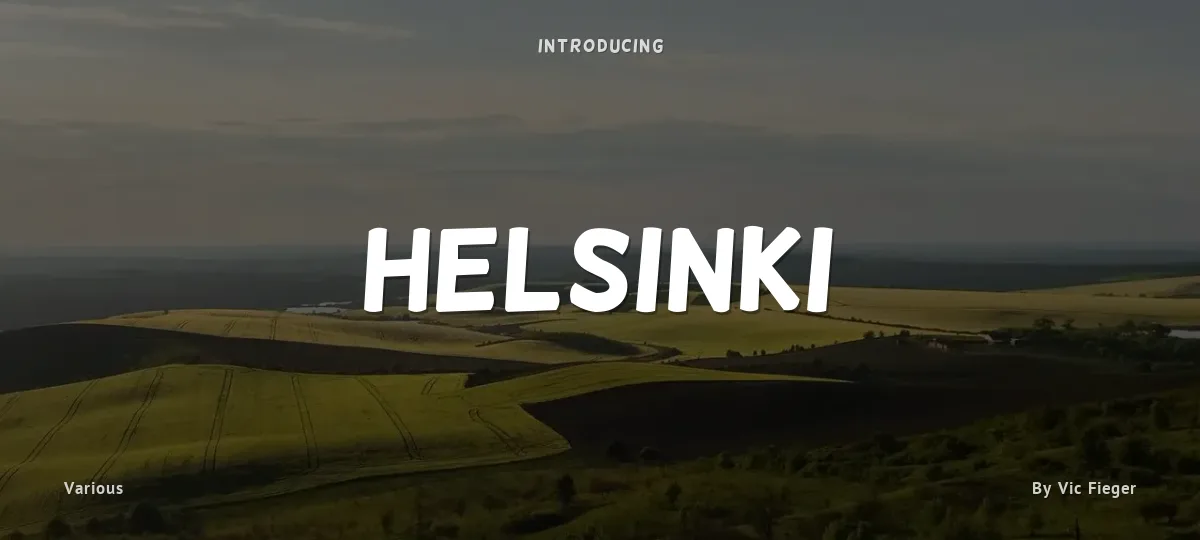 Helsinki font preview