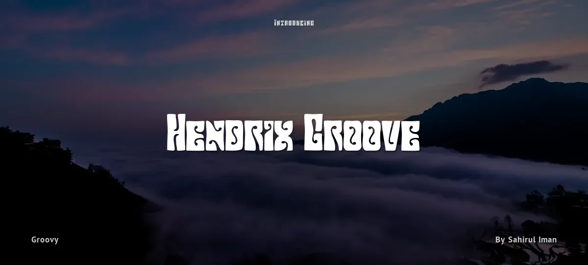 Hendrix Groove font preview