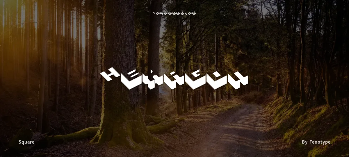 Hexagon font preview